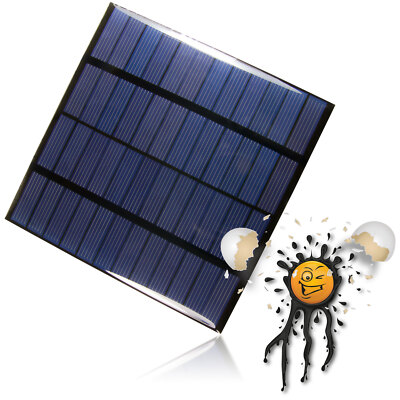 12V Solarzelle Solarmodul 1,8W 150mA polycrystalline Solarpanel 110x110mm