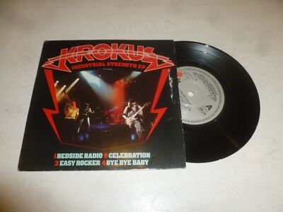 KROKUS - Industrial Strength EP - 1981 UK 4-track 7'' vinyl EP