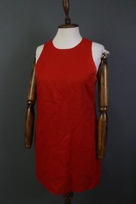 Versace Jeans Couture Viscose Red A-Line Tank Short Dress Size 32