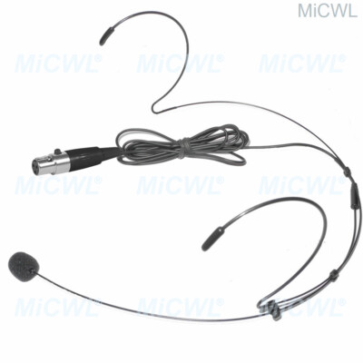 black headset microphone for AKG  Samson wireless mini xlr 3pin TA3F WMS70