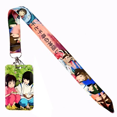 Spirited Away Anime Series Character Themed Lanyard ID Badge Holder Keychain