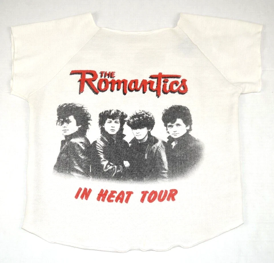 Camiseta Vintage Banda Talla S/M Años 80 The Romantics in Heat Tour 1983 Sudadera Camiseta Foto 2 de 4