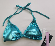 Wild Fable Womens Spring/Green Lined Triangle Swim Bikini Top Size XS 0-2