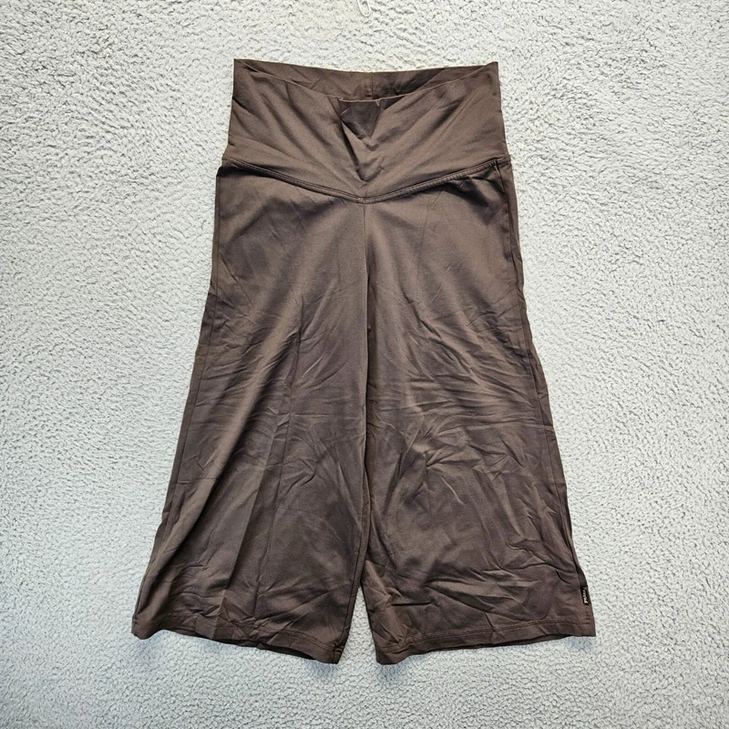 prana capri wide leg high rise pants