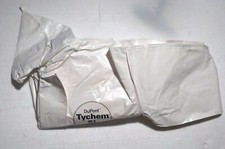 DUPONT SL122BWH2X Coverall White Tychem 4000 Hazmat Suit Elastic with Boot