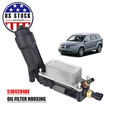 For 2011-2013 Chrysler Jeep Dodge Ram 3.6L Oil Cooler & Oil Filter Housing