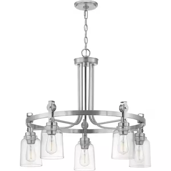 Home Decorators Collection Knollwood 5 Light Brushed Nickel