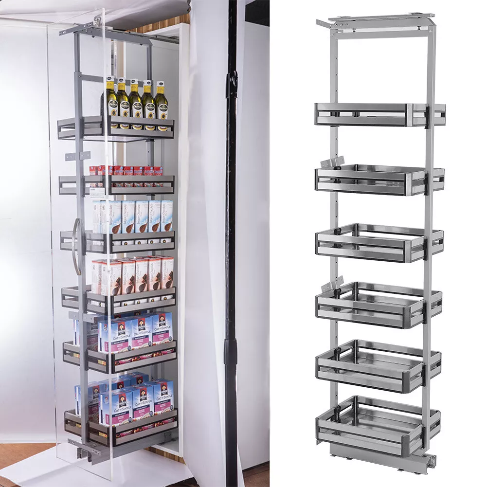 Freestanding pantry cabinet with 2024 pull out shelves