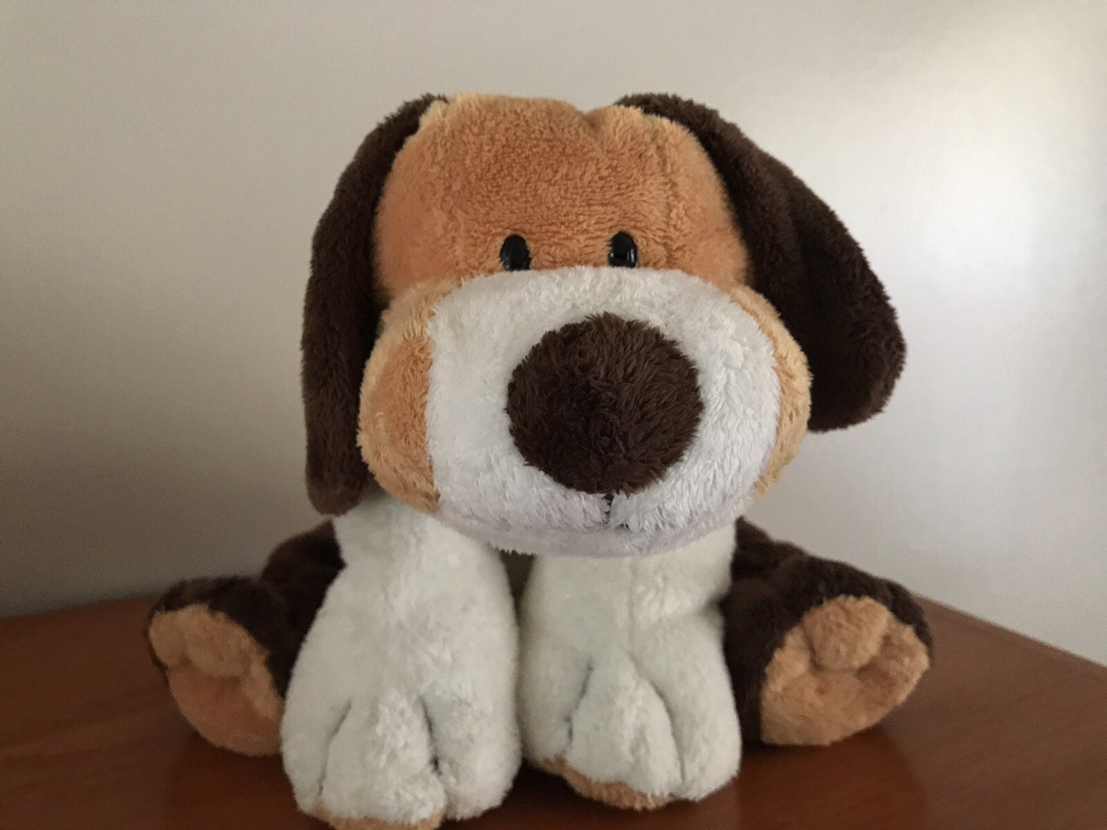 white puppy stuffed animal