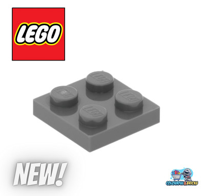 Lego  20x Plate 2x2* 3022* (Dark Bluish Gray )* Basis Platte* Star Wars* Neuware