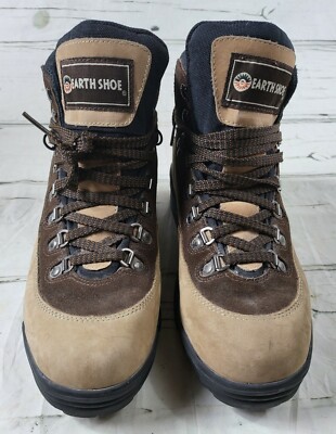 Earth Shoe Tan/Brown Hiking Leather Mountain Boots 4579808  display picture 2
