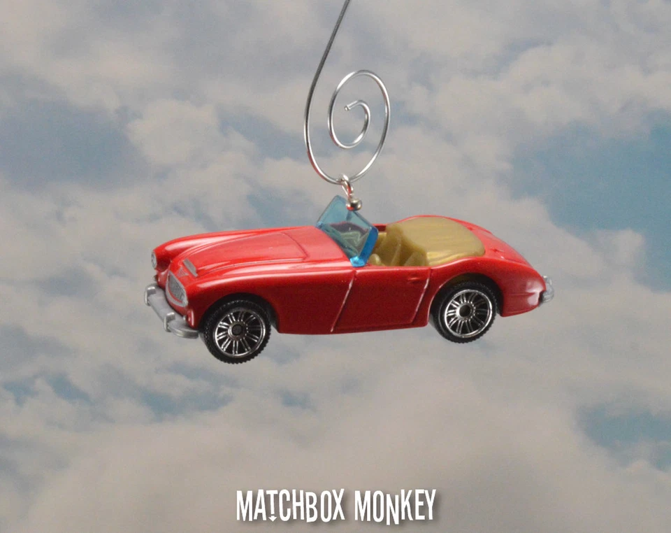 '63 Austin Healy 3000 MKII Sports Car Christmas Ornament 1/64 Convertible Cabrio - Image 2 of 4