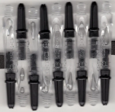 HARROWS Inbetween Clear CARBON 360 Spinning Dart Shafts: 1 set of 3