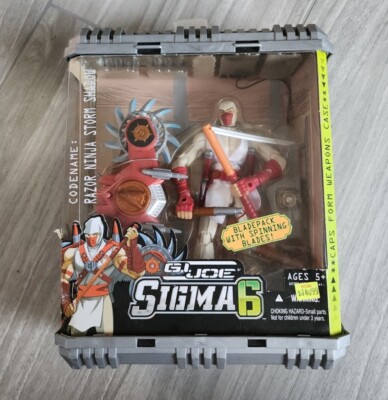 Hasbro GI Joe Sigma 6 Six RAZOR NINJA STORM SHADOW With Spinning Blades Figure
