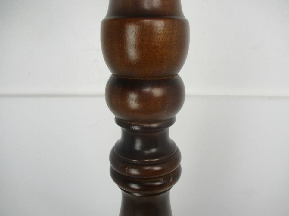 Standing Hall Tree Coat Hallway Rack Brass Wood Eyecatcher Hollywood regency WOW - Image 4 of 4