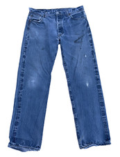 Vintage Levis 501 Button Jeans Made in USA distressed 38"x36 Actual 36" W x 32"