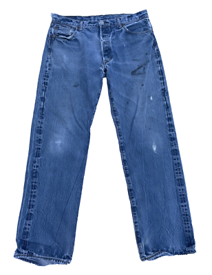 Vintage Levis 501 Button Jeans Made in USA distressed 38 Vintage Levis 501 Button Jeans Made in USA distressed 38