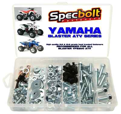 Bolt Kit 120pc Yamaha Blaster YFS 200 ATV QUAD maintenance restoration body etc