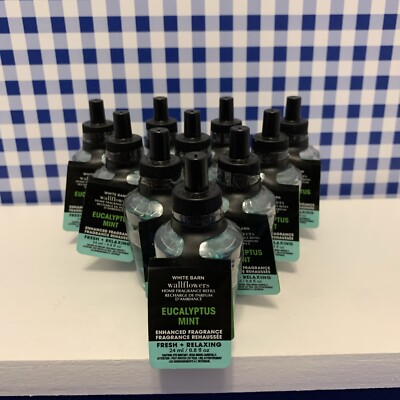 Ten (10) Wallflowers ~ Bath & Body Works ~  EUCALYPTUS MINT