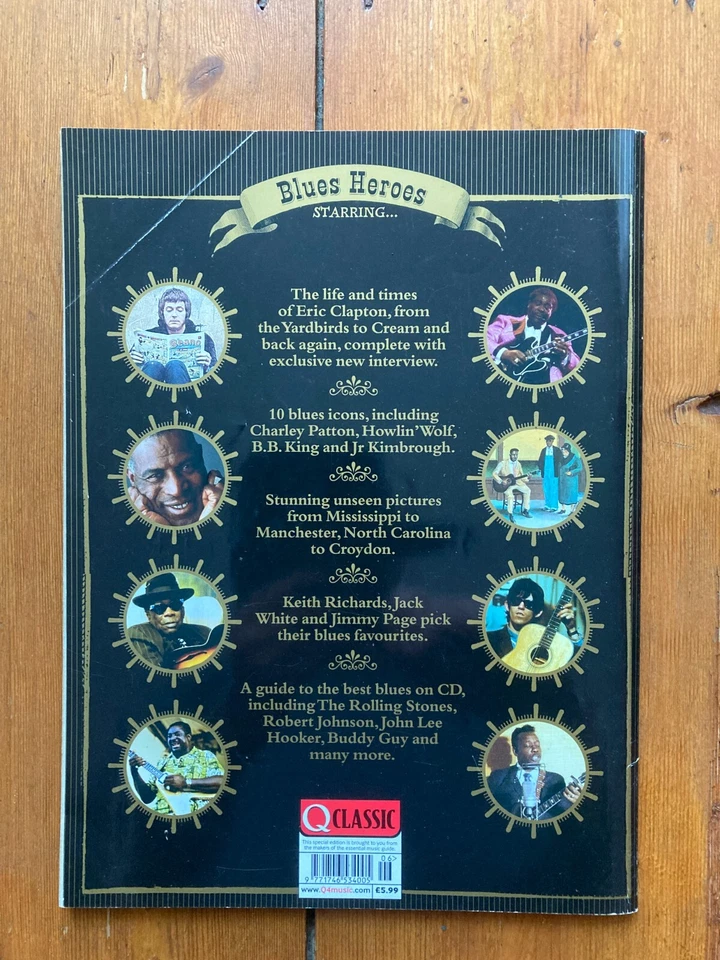 Q Classic Magazine (Vol 1 Issue 3): Blues Heroes starring Eric Clapton - Image 2 of 2