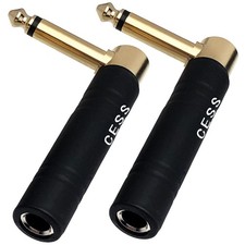 CNCESS CESS-190 Guitar Plug Adapter Right Angle 1/4 Inch TS Female to 1/4...