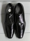 MARC NEW YORK Men’s 13M Black Patent Leather Square Toe Lace-Up Derby Dress Shoe — photo 1