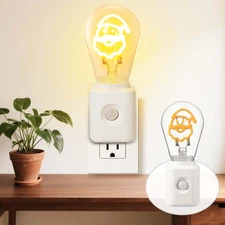 Night Lights Plug into Wall 1-Pack, 1W in Light, Motion Santa 