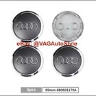 Audi Alloy Wheel Centre Caps  4  Grey Black  All sizes  4B0601170A