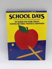 NEW School Days Scrapbook Keepsake Folder Book Memories Album PreK-12th Student