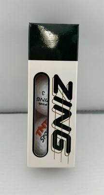 Vintage PING ZING by KARSTEN #3  TNT Sports  Logo 3 BALLS w/ SLEEVE 1992