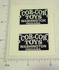 Pair Cor Cor Toys Replacement Logo Stickers CC-002