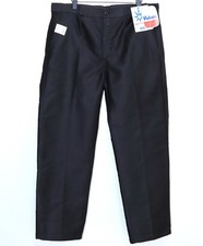 New 1960s Black Moleskin Work Chore Pants VULCAIN W40 Made in France