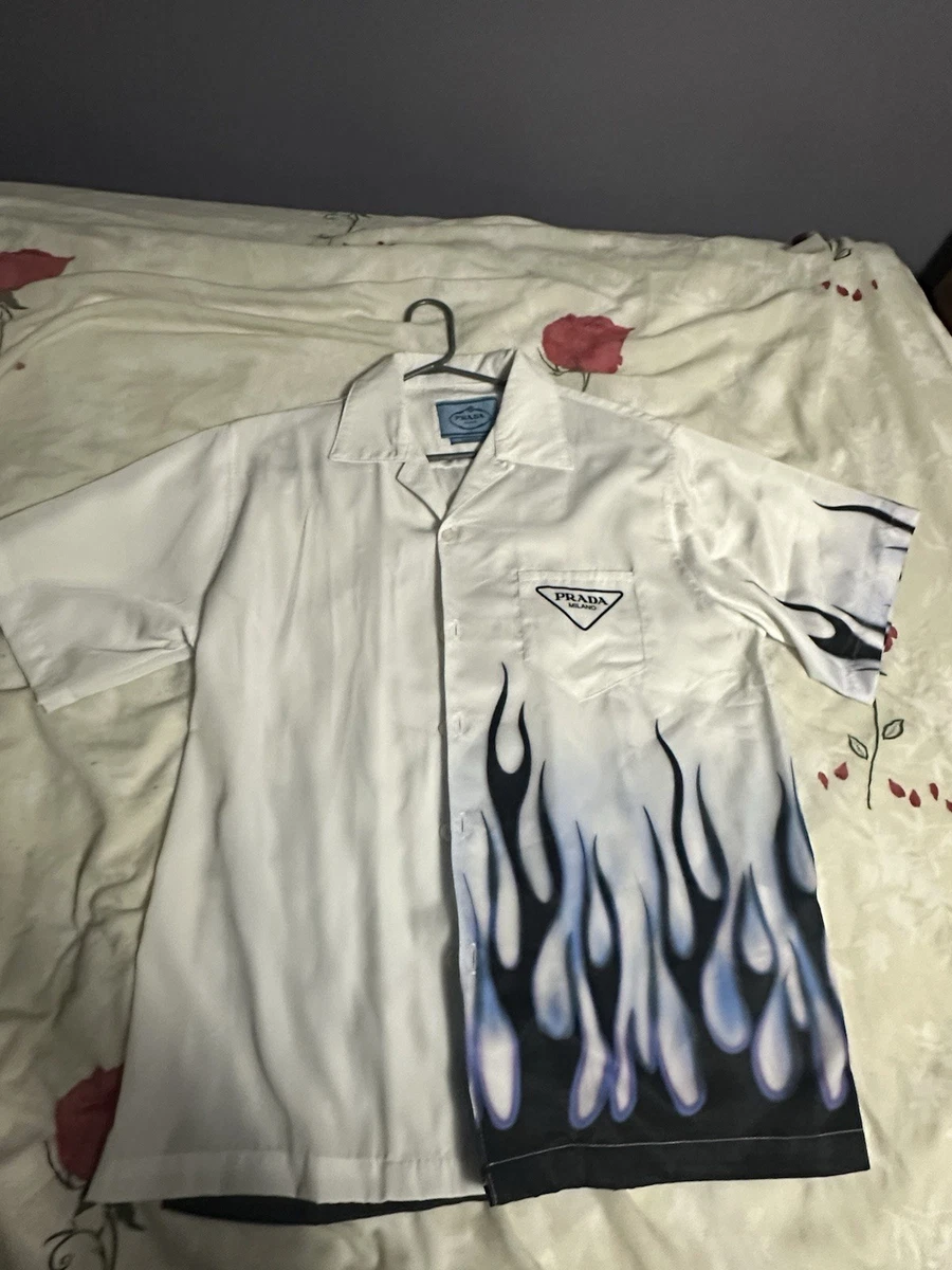 PRADA Short Sleeve Blue Shirts for Men for sale | eBay