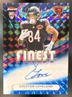 2025 Topps Finest Colston Loveland Auto Blue Geometric /99 RC Chicago Bears