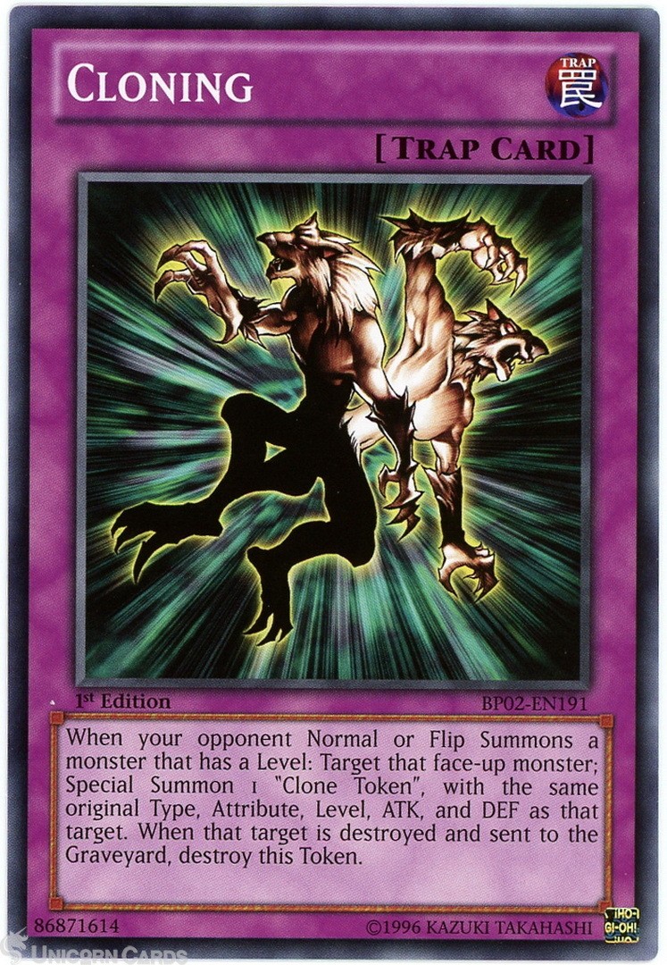 BP02-EN191 Cloning : Common 1st Edition Mint YuGiOh Card