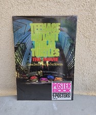 Libro de póster de Teenage Mutant Ninja Turtles La película verde inclinado en la pantalla