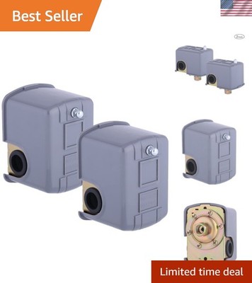 Adjustable Water Well Pressure Switch 50-70 PSI, 2-Pack with Easy Installation