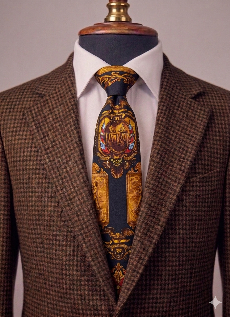 Gianfranco Ferre SILK TIE TIE TIE ネクタイ (nekutai) Made In Italy