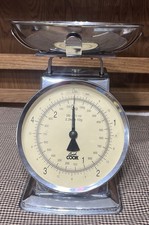 GOOD COOK Estilo Retro Cromo Mecánico Comida 5 Lb. Báscula de medición con tazón