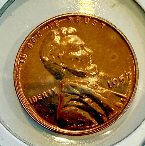 1957-P Lincoln Wheat Proof ~ 1 Red Red Beauty ~ Sweet ~ F65