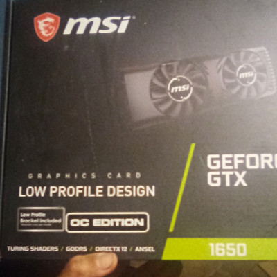 MSI NVIDIA GeForce GTX 1650 Low Profile OC Edition 4GB GDDR5 DisplayPort