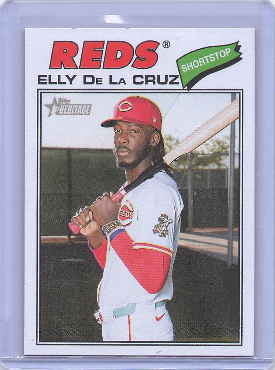 Elly De La Cruz #70 Baseball Cards 2026 Topps Heritage trading card — raw and PSA graded price guide
