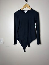Edited x Hunter McGrady Black Long Sleeve Bodysuit L