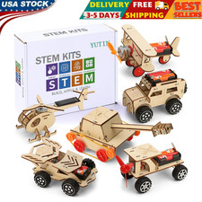 Kits for Kids Age 8-10 10-12, 6 Set Wood Building Projects Crafts Science Model