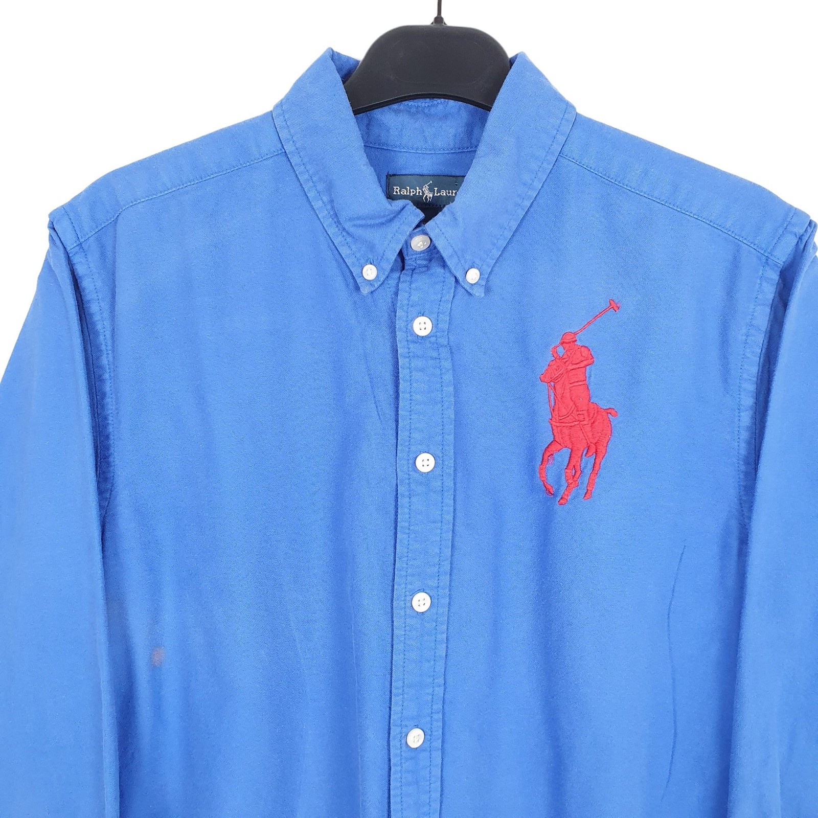 RALPH LAUREN Blue Shirt Long Sleeve Casual Mens XS image 2