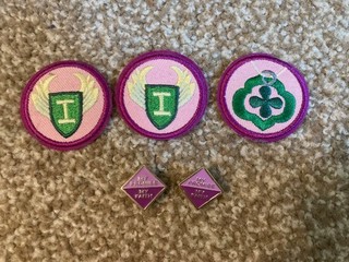 Girl Scout Jr Jeweler Jr Independence Badges and My Promise My Faith Pins