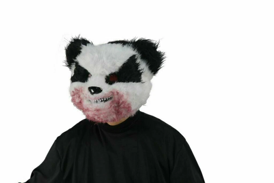 Adults Killer Animal Bloody Panda Scary Zoo Animal Mask Costume Accessory - Image 3 of 3