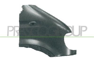 Aile avant droite supérieure en acier pour Opel Movano 1998-2003 avec trou de feu