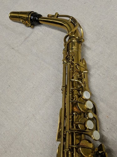 Vintage Italian Andre Bardot Alto Saxophone G9055 with Case & Accessories, Band - Picture 12 of 23