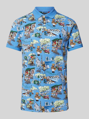 Polo Ralph Lauren - ''Paris Bear'' Graphic Piqué-Poloshirt mit Paris Polo Bear XS